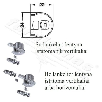 Connector housing Rafix, Ø - 20 mm, plastic 2