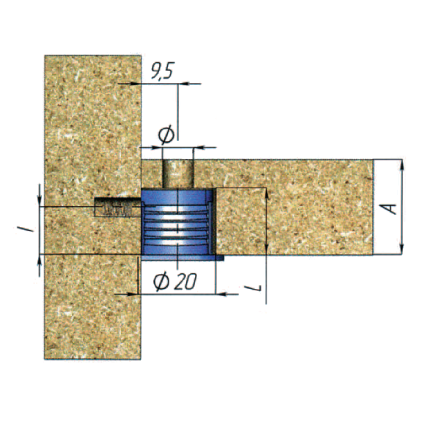 Connector housing Rafix, Ø - 20 mm, plastic 1 Connector housing Rafix, Ø - 20 mm, plastic 1