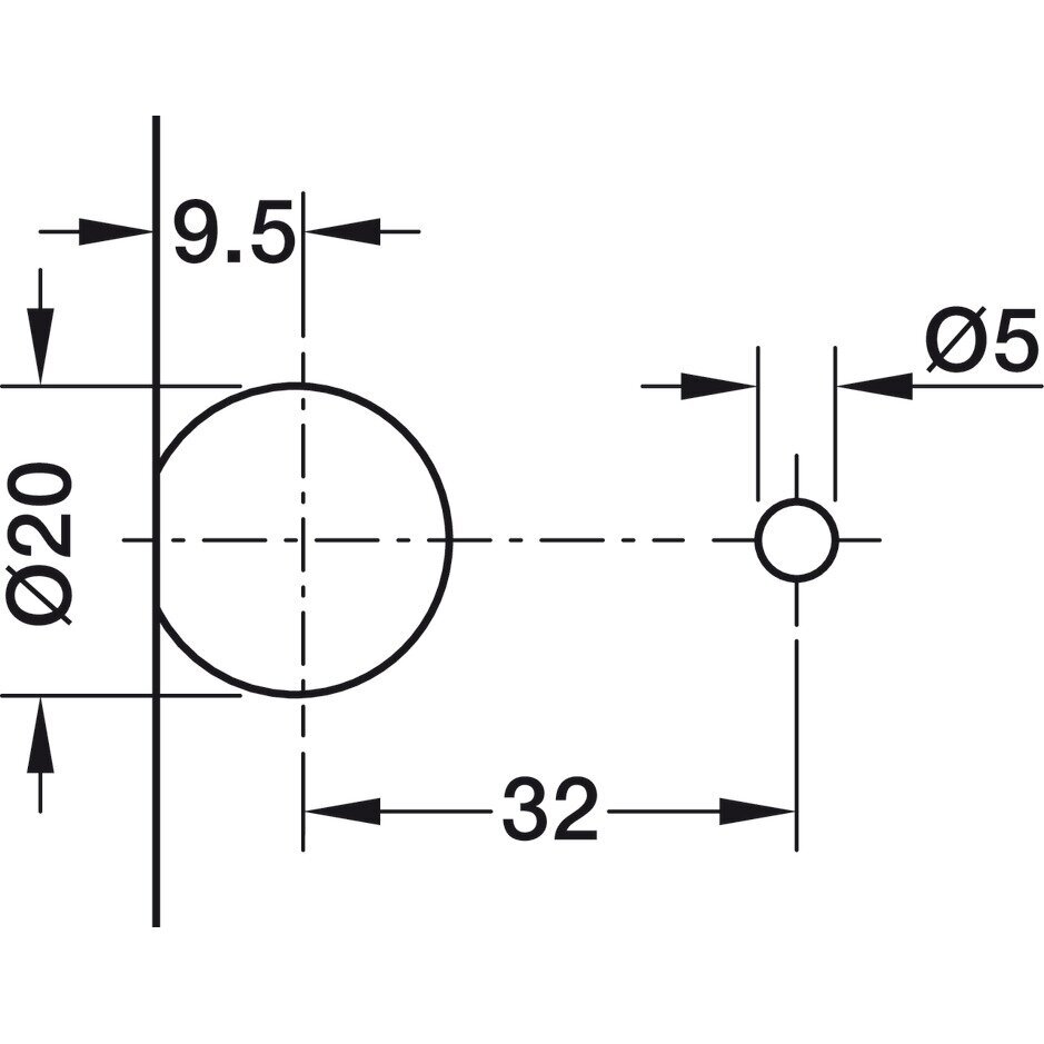 Connector housing Rafix, Ø - 20 mm, for lightweight panels, plastic 3 Connector housing Rafix, Ø - 20 mm, for lightweight panels, plastic 3
