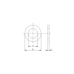 Flat nut DIN 126