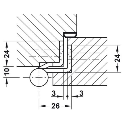 Puuritav hing 140 mm, kuni 60 kg kaaluvatele mantelustele 1 Puuritav hing 140 mm, kuni 60 kg kaaluvatele mantelustele 1