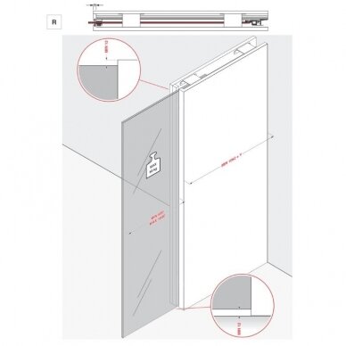 PS66 sistēma bīdāmām stikla durvīm 7