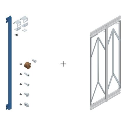 PS67 Sliding system for pocket glass doors 6