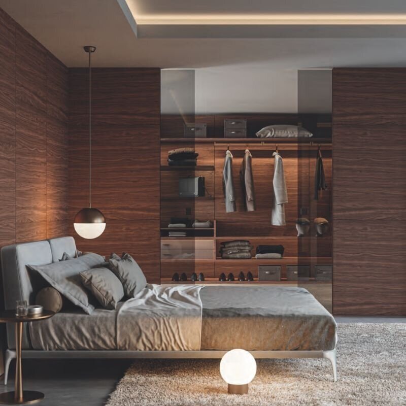 PS67 Sliding system for pocket glass doors