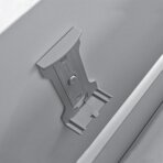 Inset drawers handle with fixation