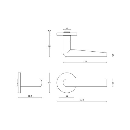 Handle INC PBI100-G 1 Handle INC PBI100-G 1
