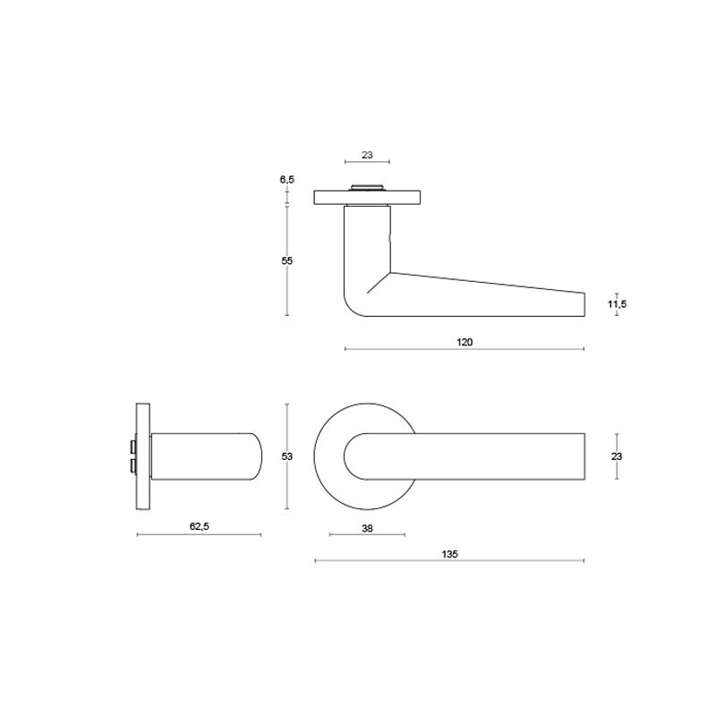 Handle INC PBI101-G 1 Handle INC PBI101-G 1