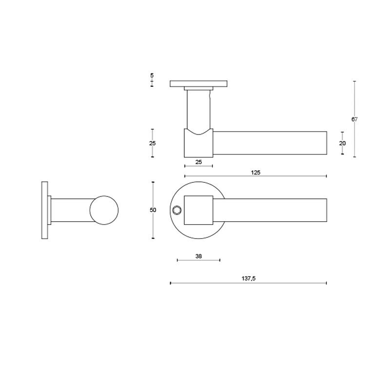 Handle ONE PBL20XL/50 1 Handle ONE PBL20XL/50 1