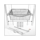 Set of roller runners for baskets