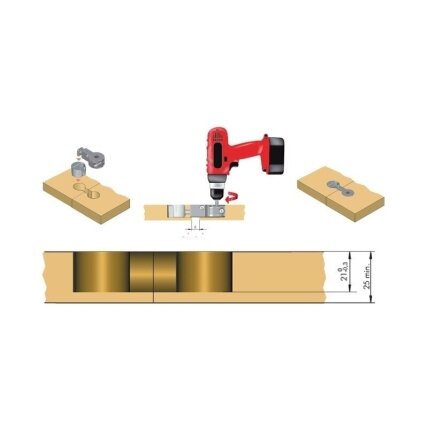 Worktop connector "Quick" for standard panel 1 Worktop connector "Quick" for standard panel 1