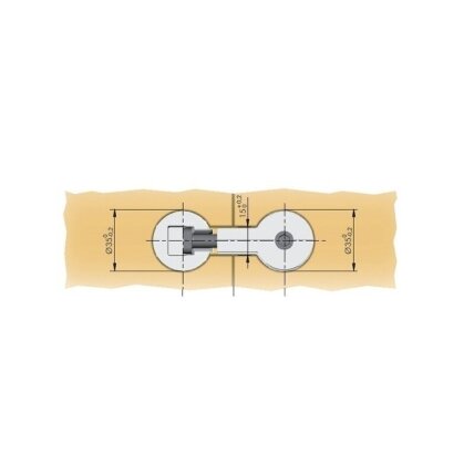 Worktop connector "Quick" for standard panel 2 Worktop connector "Quick" for standard panel 2