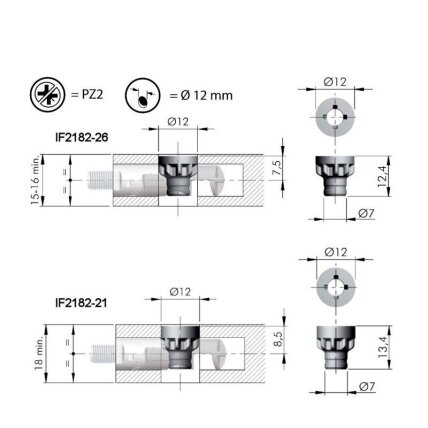 Sąvaržos TARGET J12 varžtas 1 Sąvaržos TARGET J12 varžtas 1