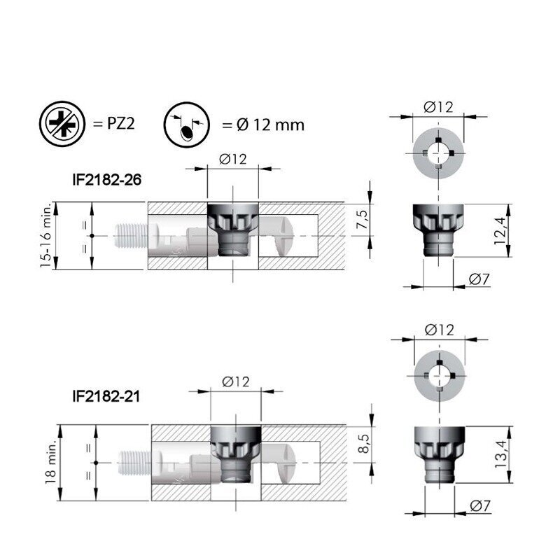 Sąvaržos TARGET J12 varžtas 1 Sąvaržos TARGET J12 varžtas 1