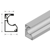 Sliding ladder SCALA rail for wall assembling Sliding ladder SCALA rail for wall assembling