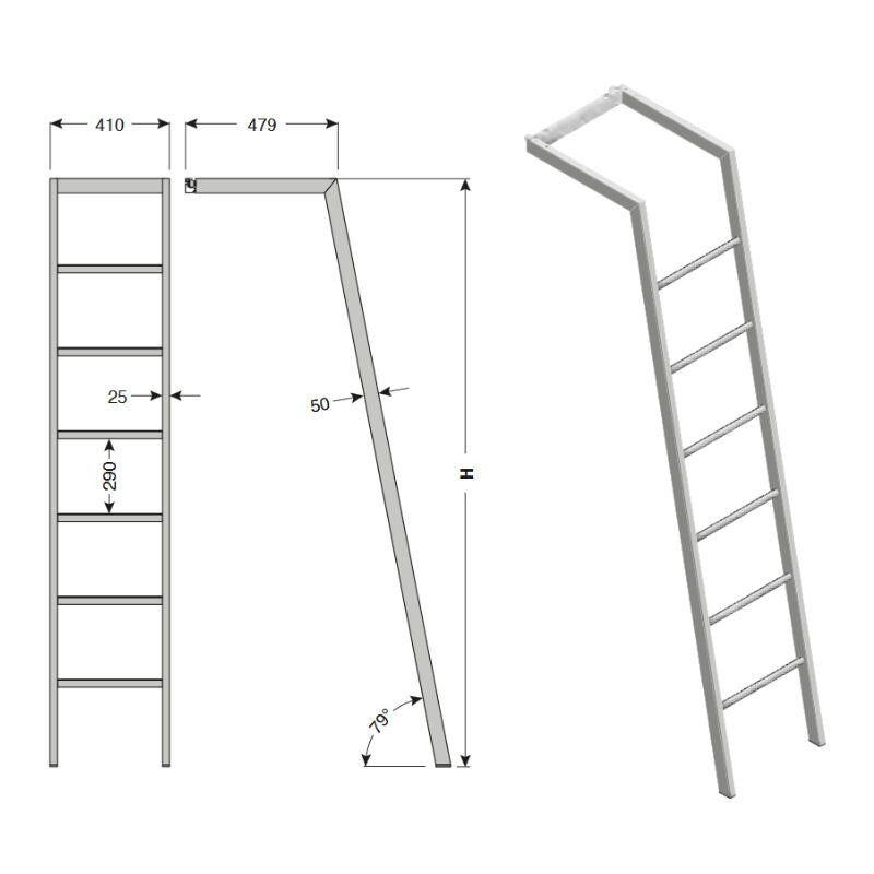 Sliding ladder SCALA 3 Sliding ladder SCALA 3