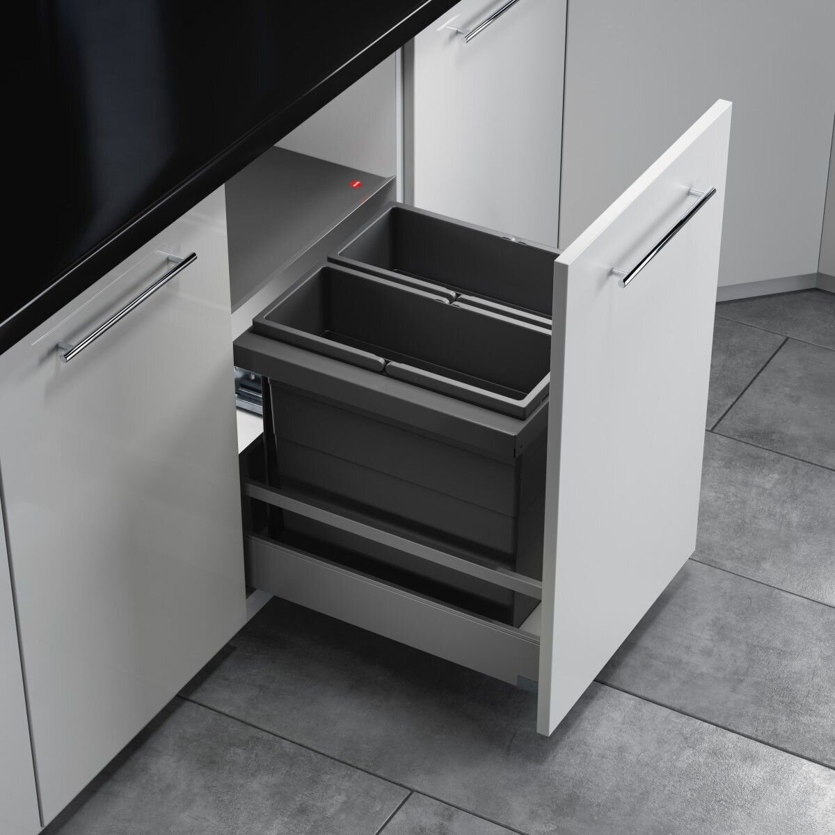 Waste bin AS Triple-XL 45 (2 bins) 18/18 Waste bin AS Triple-XL 45 (2 bins) 18/18