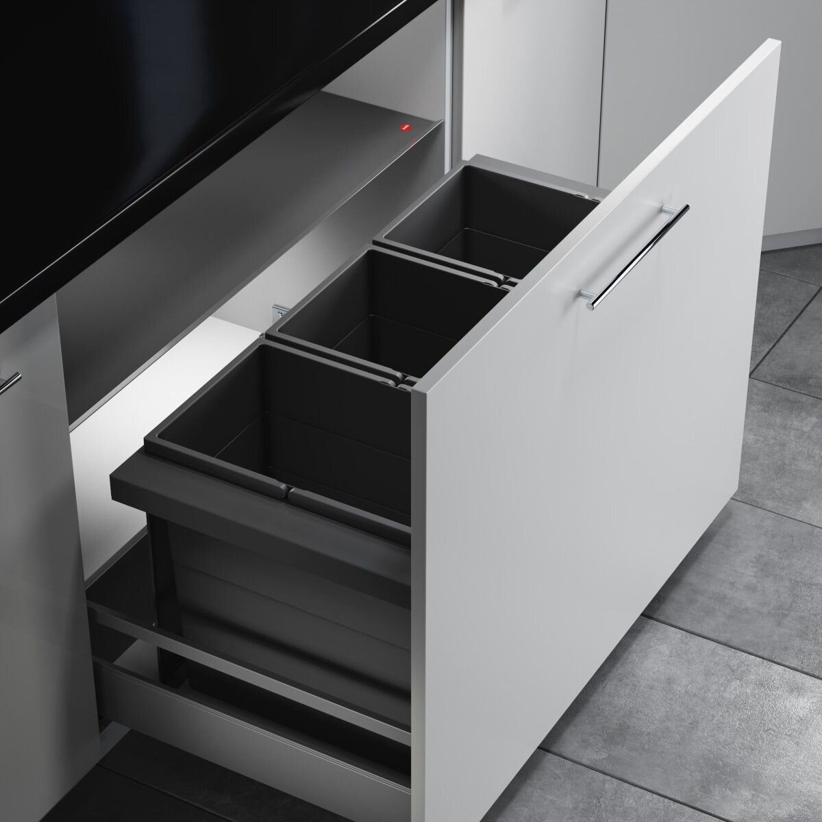 Waste bin AS Triple-XL 90 (3 bins) 28/28/28 Waste bin AS Triple-XL 90 (3 bins) 28/28/28