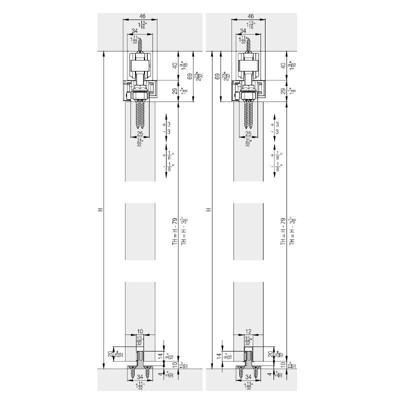 Lükanduste süsteem Hawa Junior 80 Z Symmetric komplekt pinnale paigaldatava laesiiniga 2 Lükanduste süsteem Hawa Junior 80 Z Symmetric komplekt pinnale paigaldatava laesiiniga 2