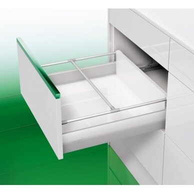 Round railing divider for "Nova Pro" drawers without brackets