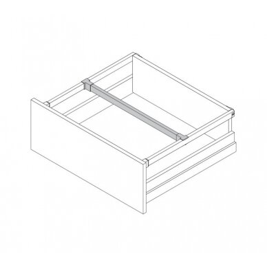 Cross divider bracket for rectangular railing 1