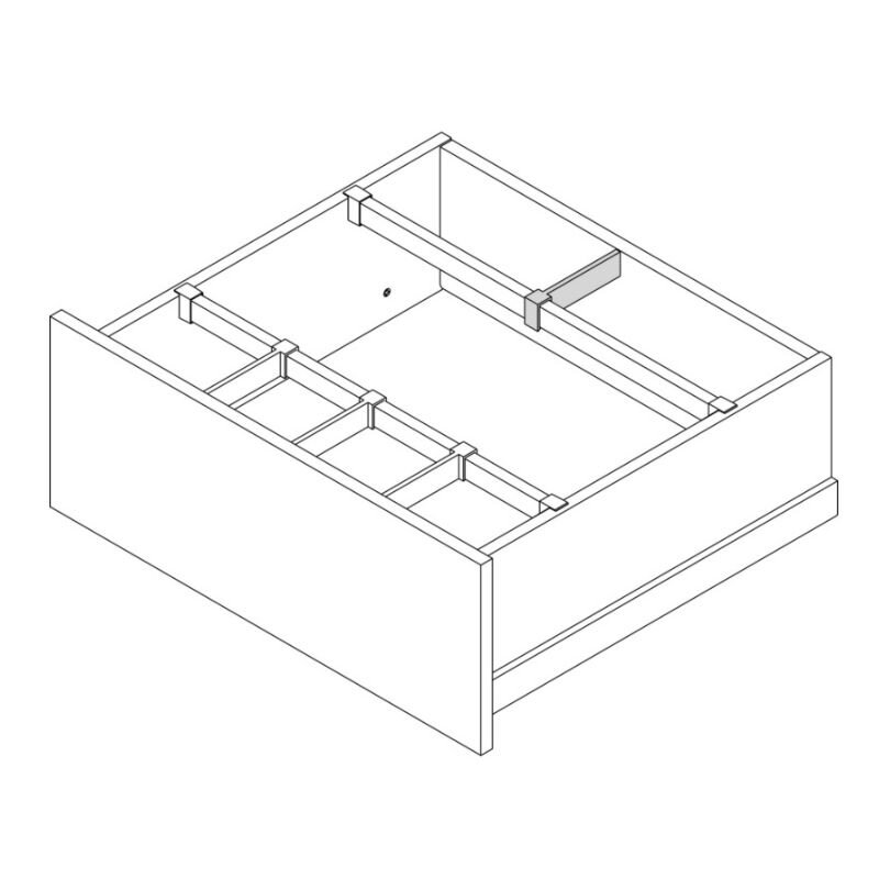 Przegroda wzdłużna do przegrody poprzecznej Nova Pro Scala, 100 mm 1 Przegroda wzdłużna do przegrody poprzecznej Nova Pro Scala, 100 mm 1
