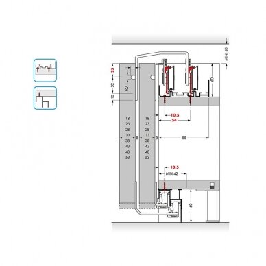 Система раздвижных дверей PS48.1 2