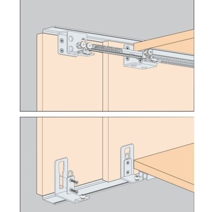 Sliding doors system "Hawa Clipo 16 H FS" for 1 door 2