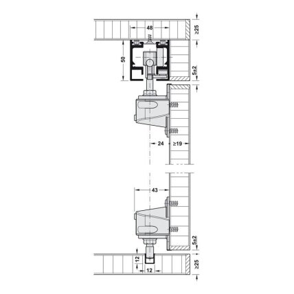 Sliding doors system "Hawa Aperto 40/F" 2 Sliding doors system "Hawa Aperto 40/F" 2