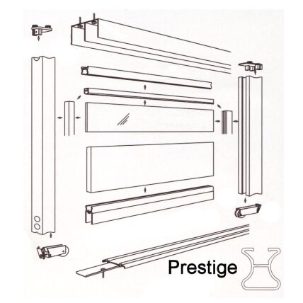 Slenkančių durų sistema "Prestige" ir "Eclips" 2 Slenkančių durų sistema "Prestige" ir "Eclips" 2