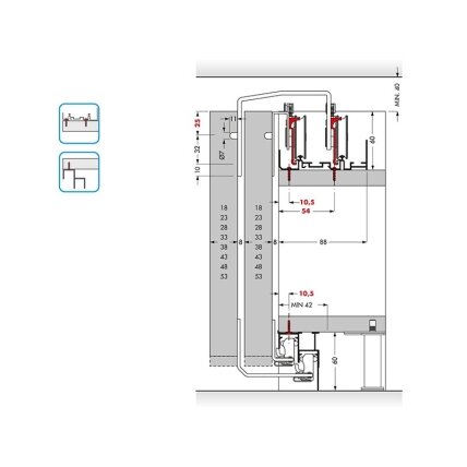 Sliding doors system PS48.1 2 Sliding doors system PS48.1 2