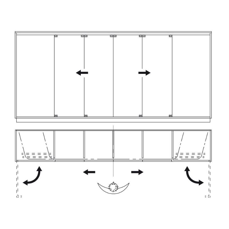 Sliding doors system "Hawa Aperto 40/F" 4