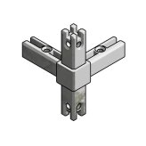 SMARTCUBE center connector for 4 profiles, black