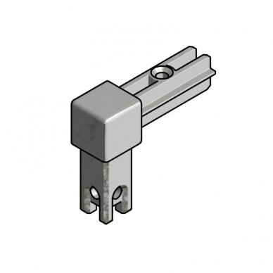 SMARTCUBE corner connector for 2 profiles, black