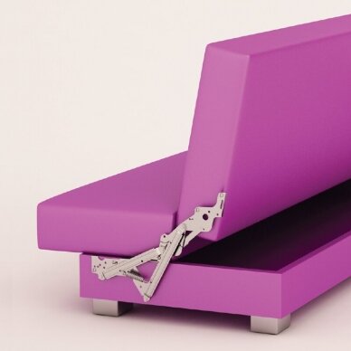 Комплект механизмов трансформации дивана с отсеком для белья в положение кровати 1