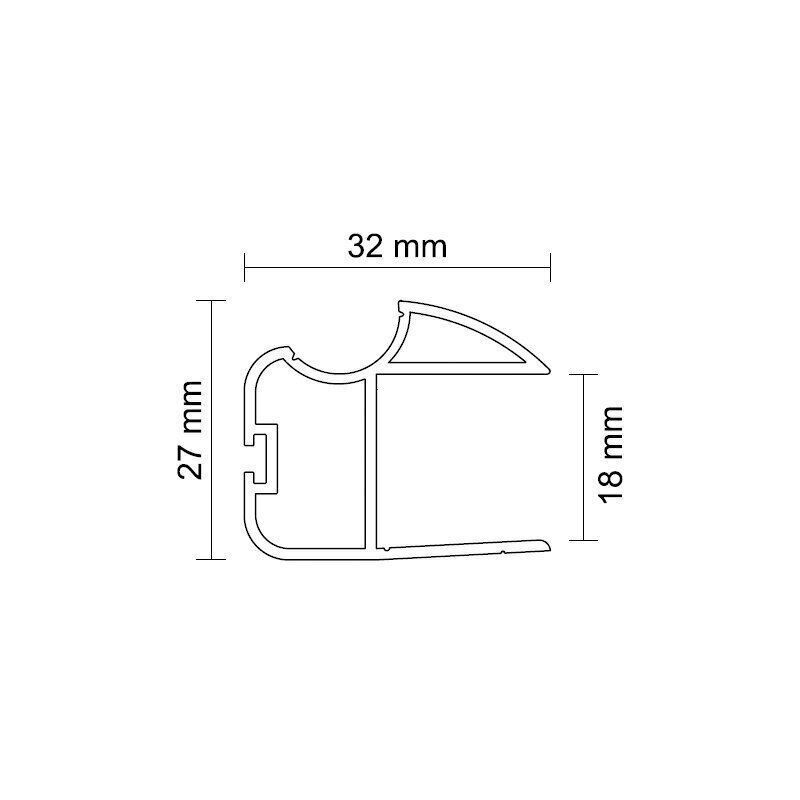 Sāna profils „Wenus“, 18 mm materiālam 1 Sāna profils „Wenus“, 18 mm materiālam 1