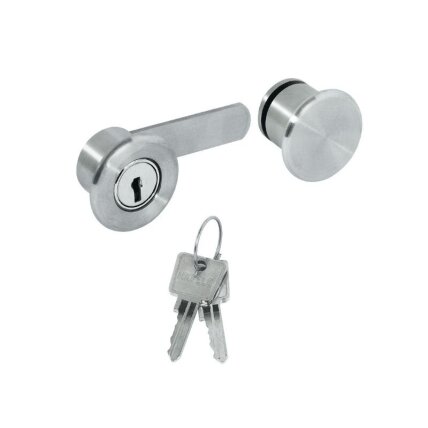 Glass door cam lockfor double door, for glue fixing Glass door cam lockfor double door, for glue fixing