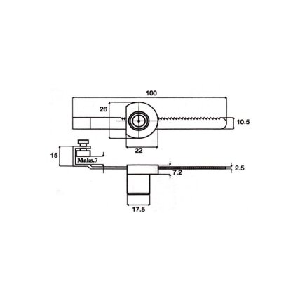 Lock for glass sliding doors 1
