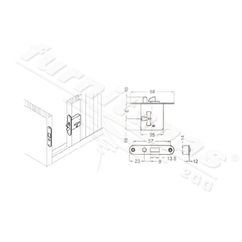 Lock for sliding doors 1 Lock for sliding doors 1