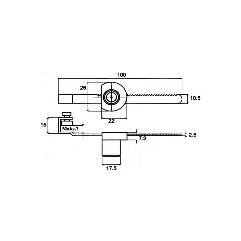 Lock for glass sliding doors 1