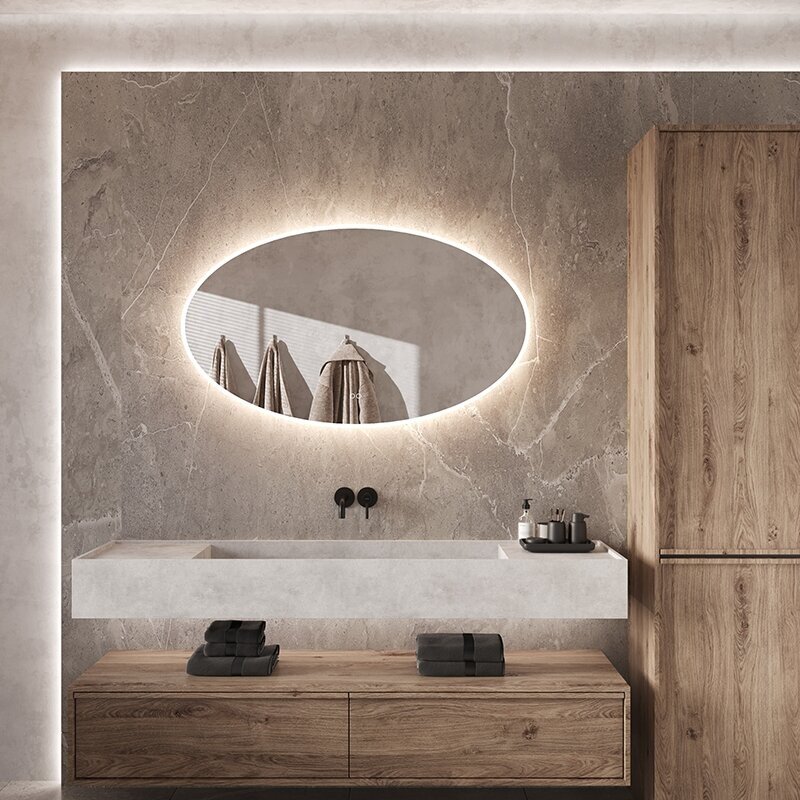 Frameless LED mirror 8010, with integrated demister 9 Frameless LED mirror 8010, with integrated demister 9