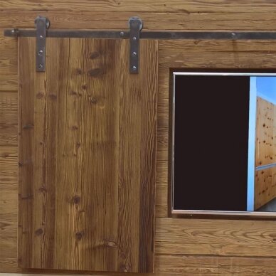 Sliding door set for wooden doors 2