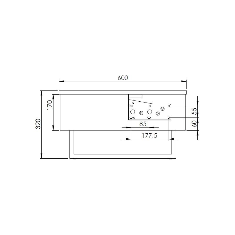 Mechanizm podnoszenia blatu 6