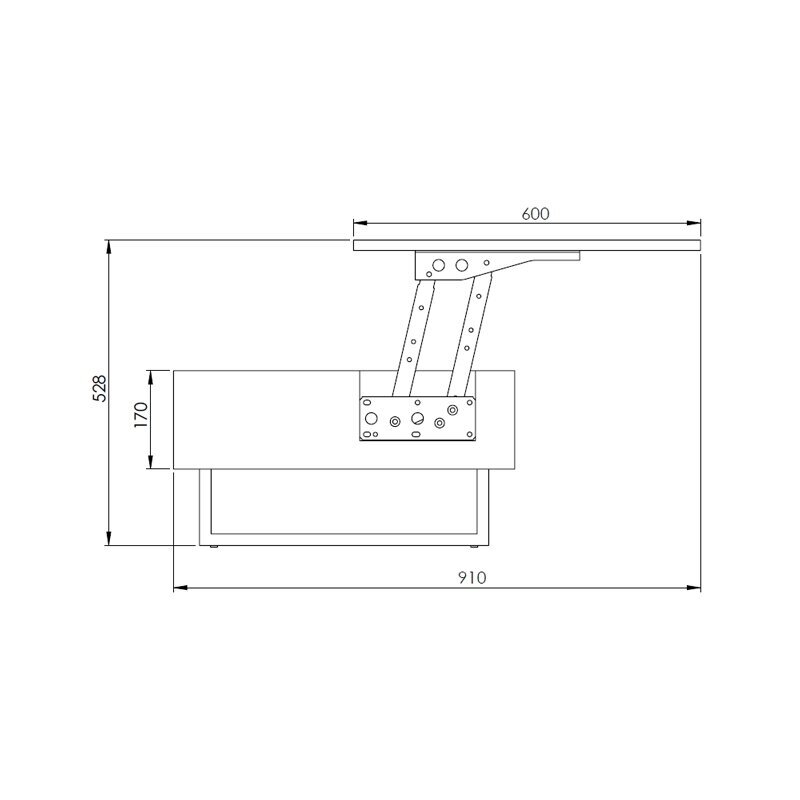 Mechanizm podnoszenia blatu 7