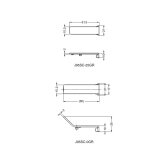 Sugatsune Защитная заглушка для накладной петли J95 Sugatsune Защитная заглушка для накладной петли J95