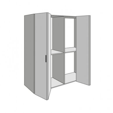 Комплект складной дверной системы PS23: 4 двери