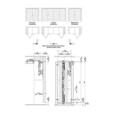 Hardware for bi-folding cabinet pocket doors "Folding Concepta 25" 6