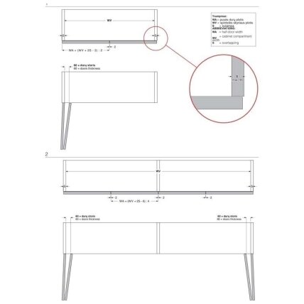 System drzwi harmonijkowych PS23: 4 drzwi 9