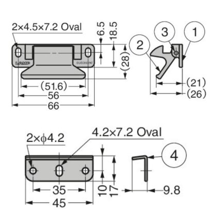 STAINLESS STEEL LEVER LATCH 2 STAINLESS STEEL LEVER LATCH 2