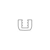 Gasket for glass, for 18 mm systems