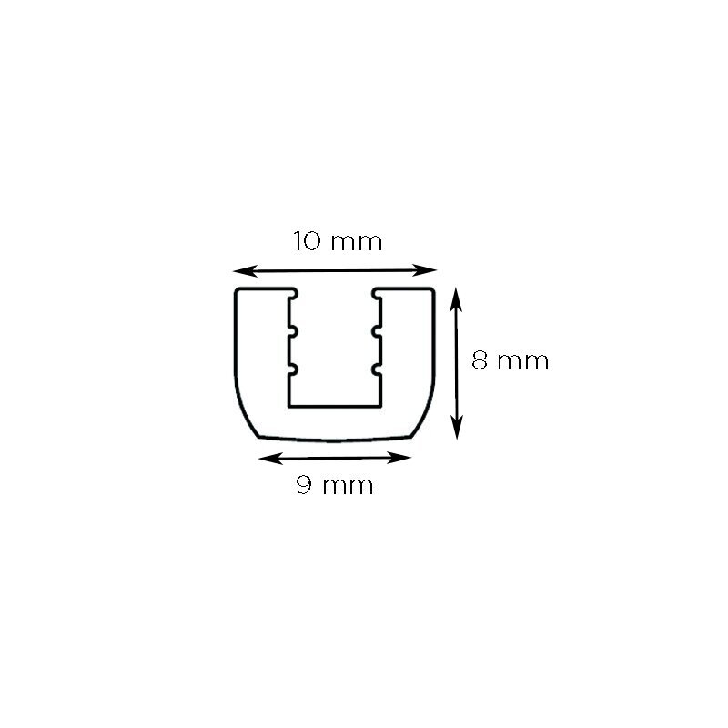 Tarpinės stiklui, 10 mm sistemoms 1